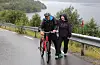 Stein Gunnar og Margun Sandvik frå Etne syntes turen hadde vore fin. Stein Gunnar sykla for fyrste gong på åtta år og syntes det gjekk bra.