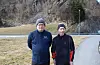 Kjell Magnus Duesund og far hans Skjalg Duesund, deltok som trimmarar på årets Trongjo opp.