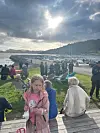 Frå sankthans-feiringa på bryggebakken i Vikebygd. FOTO: LAILA ESPELAND