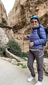 Her er Elisabeth Lothe Nervik på Camenito del Rey. Privat foto