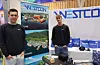Lærlingane Isak Berge og Bjarte Berge stod på stand for Westcon.Foto: Irene Mæland Haraldsen