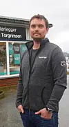 Bjarte Torgrimsen i Vindafjord Invest AS har planar om å byggja leiligheiter på tomta.Arkivfoto