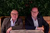 Rolleskifte i LLA: Vikebuen Rune Hetland (t.v.) sluttar som generalsekretær i Landslaget for lokalaviser. Kvinnheringen Tomas Bruvik overtar.Foto: LLA