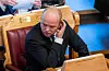 Finansminister Trygve Slagsvold Vedum (Sp) seier dei har jobba lenge med endringa og er glad for å kunngjere endringa i kapitalkravet for landbruket. Foto: Terje Pedersen / NTB/ NPK