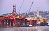 Safe Scandinavia (i midten) fekk eit langvarig opphald hos Westcon Yard og sluttbeløpet vart sak for Stavanger tingrett. Eigar Prosafe er tilkjent 344 millionar kroner i tilbakebetaling frå Westcon. Arkivfoto: Jon Edvardsen