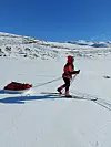 Påskeferie med pulk.