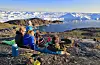 Venner frå Noreg på besøk. Isfjorden Ilulissat.