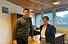 Konstituert kommunedirektør Filippo Ballarin og ordførar Mette Heidi Bergsvåg Ekrheim blei overraska då rammetilskotet på kraft blei kutta med 17,5 millionar kroner. Foto: Grethe Hopland Ravn