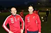 Trenarane Ole Arne Pedersen (t.v.) og Stian Haugland vil gjerne at Ølen blir det beste laget i Grannar-regionen i år òg. Foto: Magne Skålnes