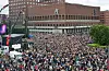 Rosetoget utanfor Oslo rådhus 25. juli 2011. Foto: Aleksander Andersen / NTB / NPK