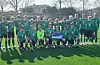 Etne sine G14-spelarar var sterkast i Vintercupen, og kunne reisa heim igjen frå Grinde med både pokal, og ein sjekk på 1.500 kroner. Foto: Privat