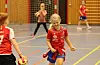 Ella Hustveit koste seg på handballskulen. FOTO: SVEIN-ERIK LARSEN