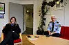 Lensmann i Sauda og Suldal, Siri Fisketjøn Indrebø og lensmann i Etne og Vindafjord, Ingvar Gjærde håpar ikkje underskotet i Sør-Vest politidistrikt fører til at ledige stillingar vårt distrikt blir ståande tomme over tid. Foto: Grethe Hopland Ravn