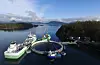 Kommunane tjener godt på leggje til rette for havbruk. Her frå Marine Harvest sitt anlegg på Molnes.FOTO: MARINE HARVEST