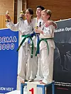 Vinnarane av klassen gutar U14 lettvekt. Jan Filip Jensen (t.h.) tok bronse. Foto: Privat