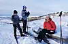 Ellen Hansen og sonene Jonas (10) og Jan Martin (12) hadde fjellstova som mål for turen.