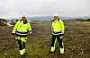 Satsinga på Toraneset er viktig for utbyggingsleiar Sveinung Eskeland og direktør Kristian Gautesen i Endra. FOTO: SVEIN-ERIK LARSEN