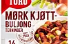 Oslo 20240126. Orkla Foods Norge tilbakekaller Toro Mørk Kjøttbuljong Terninger på grunn av manglende merking av allergenet selleri.Orkla Foods Norge tilbakekaller et begrenset parti Toro Mørk Kjøttbuljong Terninger med best før dato 18.11.2025. Denne finner du på forpakningens forside. Årsaken er manglende merking av allergenet selleri på emballasjen. Produktet er solgt hos Norgesgruppen sine butikker (Kiwi, Meny, Joker, Spar og Nærbutikken).Foto: Orkla / NTB