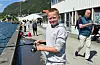 Isak Stava Helgevold (11) frå Sandeid synst det er kjekt å fiske. Foto: Jonas Sandsgård.