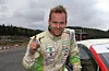 23. september 2017. Daniel Holten sikra seg sin andre norgesmeistertittel i rallycross og poserer utan å vita om den tragiske ulykka i Bergen. Foto: Rune Johannesen