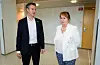 Kommunalminister Erling Sande (Sp) møtte Gunn Marit Helgesen i KS til krisemøte om kommuneøkonomien. Foto: Terje Pedersen / NTB/ NPK