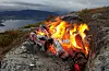 Her frå Veten over Etne, ei av mange vardebrenningane i landet denne kvelden.Foto: Annbjørg Bue