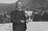 Jens Hundseid som fylkesmann i Buskerud i Drammen hausten 1940. FOTO: ASBJØRN BARLAUP