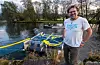 Grunnleggjar og styreleiar i Rivers.Global, Martin Alvsvåg, er godt nøgd med protoypen av The River Cleaner».