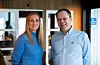 Kontraktskoordinator Kjersti Reiersen og dagleg leder i Omega 365 Consulting, Leon Dyngeland serfaem til samarbeidet med Equinor ASA.FOTO: OMEGA 365