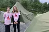 Johanna G. Sævareid (t..v.) og Eline Ekornrud stortrivdest på Camp Hjørnås i Etne. Foto: Svein-Erik Larsen