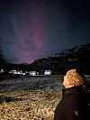 Nordlys i Ølensvåg.Foto: Monica Berge Fjæra