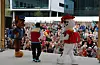 Paw Patrol trakk til seg mange ungar då dei hadde show. FOTO: RAGNHILD KRISTINE LØKKEN