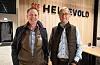 Konsernsjef Bjørn Tollefsen (t.v.) og gründer og medeigar Johannes Helgevold er godt fornøgde med den store oppgraderinga i Sandeid. FOTO: RENATE SÆVAREID
